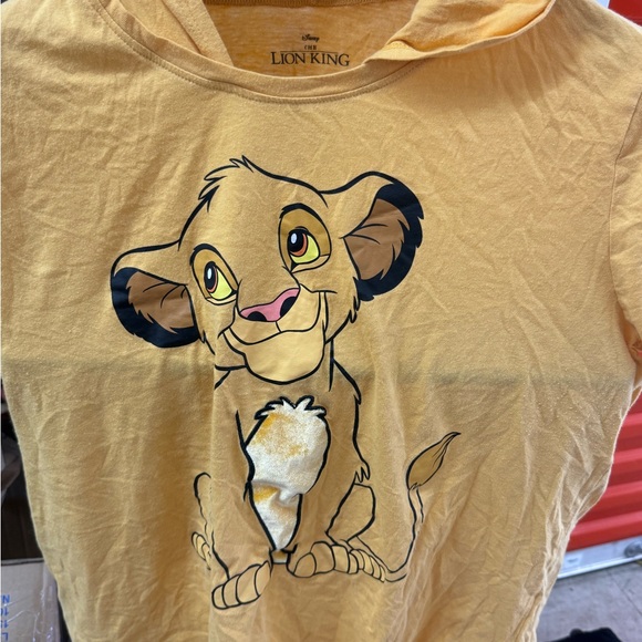Disney Other - Disney Yellow Simba Graphic Kids Short Sleeve Tee